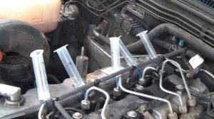 Тест форсунок на обратку Ssang Yong Rexton 2.7 Xdi