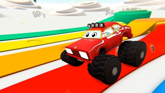 ¡Nuevo vídeo! ???Aprende los colores con Groovy el Marciano en 3D y sus mágicos coches de policía смотреть онлайн