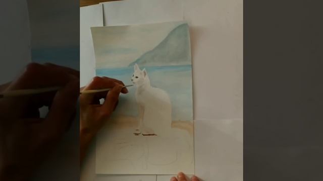 Как нарисовать котёнка..гуашью смотреть онлайн