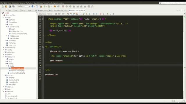 Laravel PHP Framework - Advanced | Finishing up our application смотреть онлайн