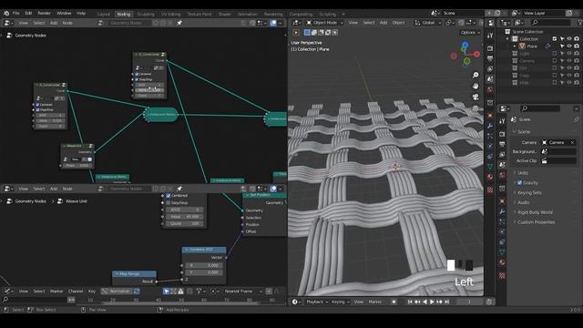 [Noding] Woven Pattern - Blender Geometry Nodes 3.0 Field смотреть онлайн