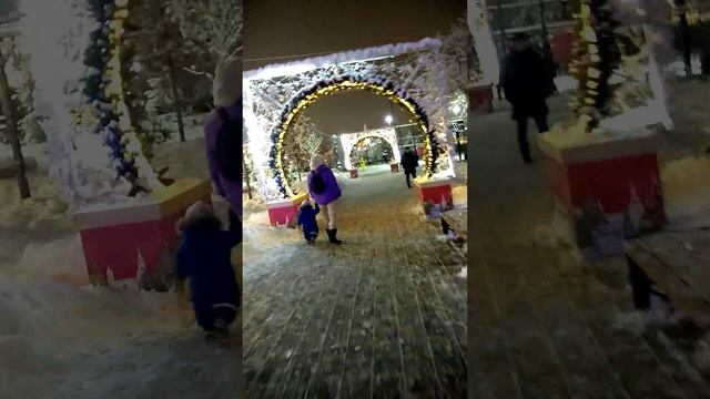 Новогодние арки Коптевский бульвар, Москва смотреть онлайн