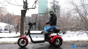 САМЫЙ БЫСТРЫЙ ТРЕХКОЛЕСНЫЙ ЭЛЕКТРОСКУТЕР 72v 62км/ч CITYCOCO 3000w электротрицикл 72v citycoco trik