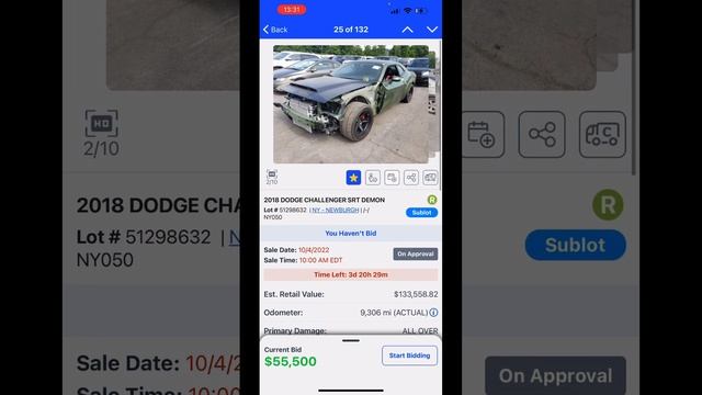 SRT 8 Редкая комплектация Dodge challenger demon Будет в продаже смотреть онлайн