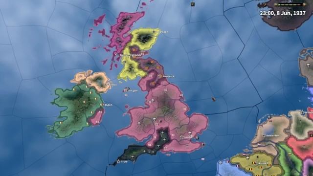 Wars Of Unification I :British Isles Battle Royal - Hoi4 TImelapse смотреть онлайн