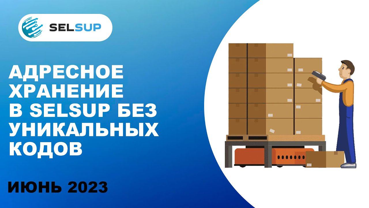 Адресное хранение в Selsup без уникальных кодов смотреть онлайн