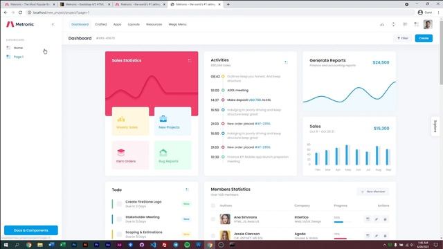 Your First Project - Metronic 8 Admin Template смотреть онлайн