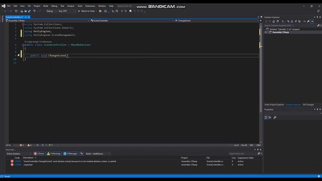 Unity - Change to any scene with this simple button script. смотреть онлайн