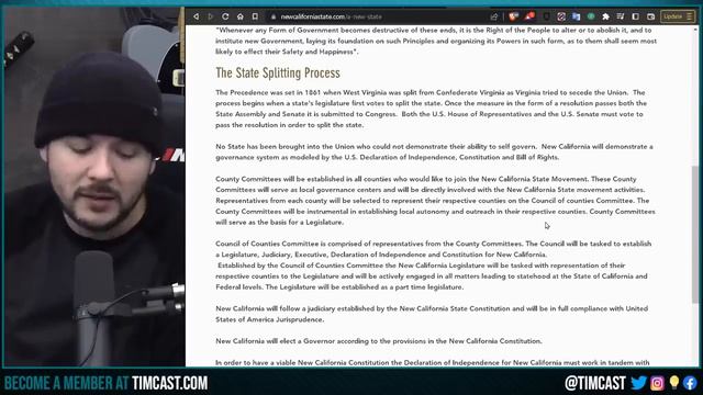 State of NEW CALIFORNIA Seeks To Secede And Create New State, Convention Held Calling For Secession смотреть онлайн