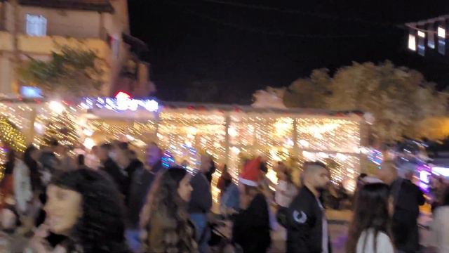 Праздничная Хайфа 17.12.2022. Вечерняя прогулка с сыном. Радуемся жизни. Израиль. смотреть онлайн