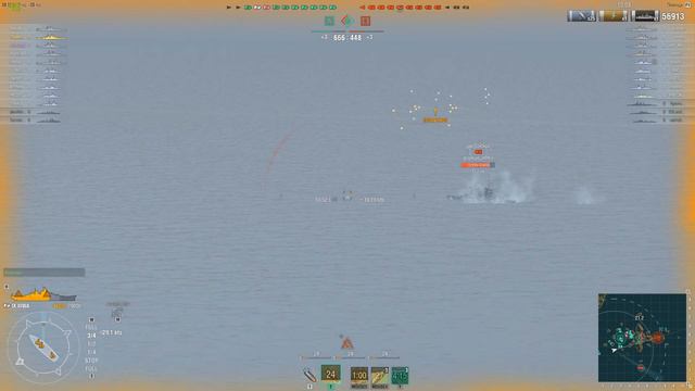 Линкор "Iowa" - Один за Всех | World of Warships смотреть онлайн