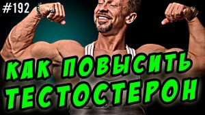 как повысить тестостерон