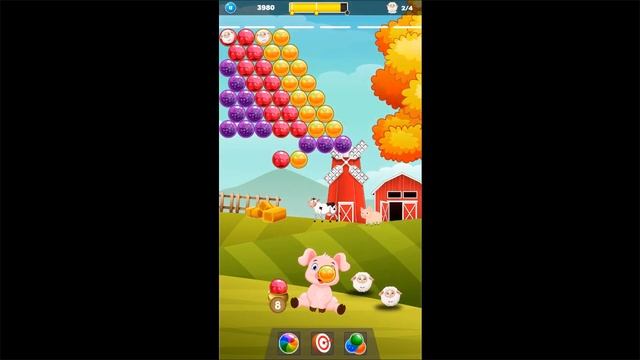 Bubble Farm Friends - shooter for bubble shooting (Gameplay Android) смотреть онлайн