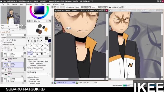 [SPEEDPAINT] Natsuki Subaru Fanart || Paint Tool Sai смотреть онлайн