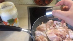 Жарим Курицу на сковороде