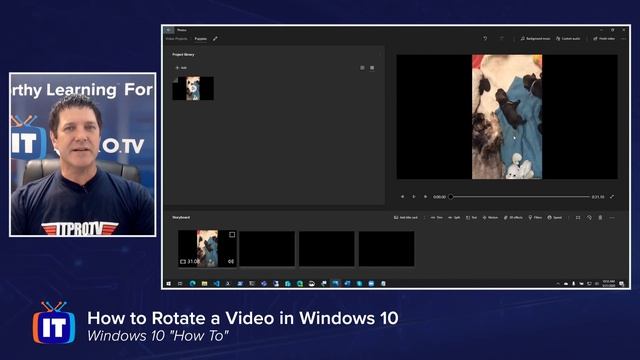How to Rotate a Video in Windows 10 with Video Editor смотреть онлайн