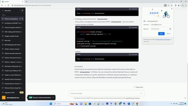Python version of PHP's stripslashes смотреть онлайн