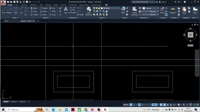 CARA MEMBUAT TAMPAK DEPAN DENGAN AUTOCAD смотреть онлайн