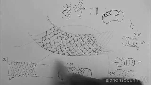 Pen & Ink Drawing Tutorials | How to draw realistic scales on fish, dragons, snakes, reptiles смотреть онлайн
