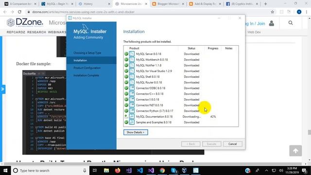 How To Install MySql server Database| Open Source Database | Connecting MySql with Asp.net Core MVC смотреть онлайн