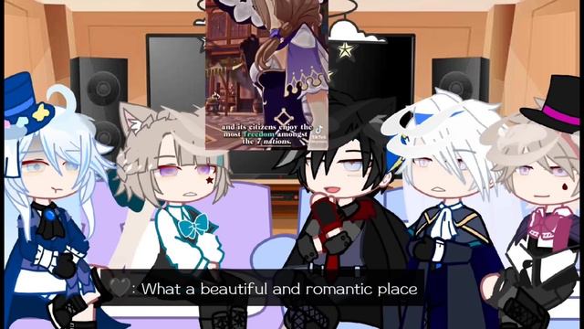 Past Fontaine react to other archons || Venti/Zhongli || Genshin Impact || Gacha Club || смотреть онлайн