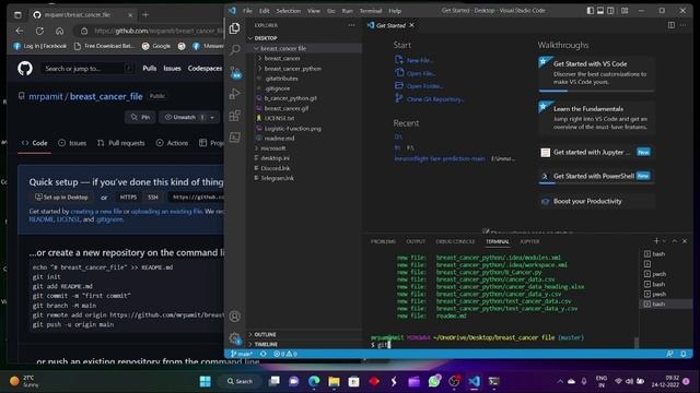 How to upload project file's in GitHub using Git bash смотреть онлайн
