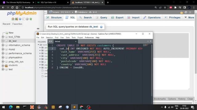 A symbol name was expected! near id - MySQL phpmyadmin смотреть онлайн