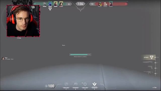 Pewdiepie Rages in Valorant | "The Most Toxic game I've ever Played" смотреть онлайн