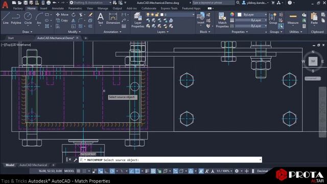 AutoCAD Tips & Tricks - Match Properties смотреть онлайн