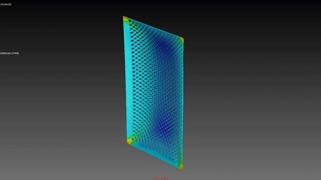 Finite Element Analysis (FEA) of Perforated Metal Sheet using Strand7 смотреть онлайн