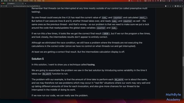 Python Threading Examples - Issues and Caveats смотреть онлайн