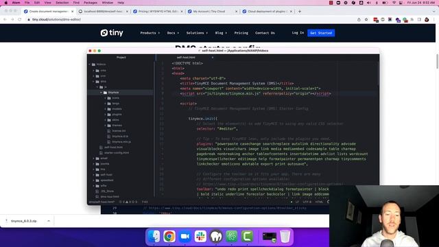 Setting up DMS text editor | TinyMCE Hybrid Self-Host DMS Starter Config смотреть онлайн