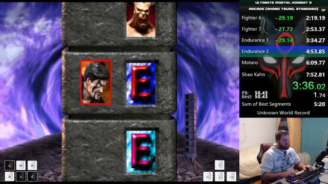 Ultimate Mortal Kombat 3 (Arcade) - Speedrun - Shang Tsung - 5:54 [First Attempt] смотреть онлайн
