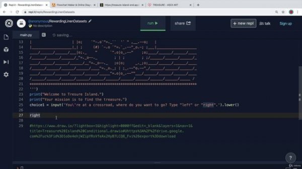 Day 3 - Control Flow and Logical Operators - 11 Day 3 Project_ Treasure Island