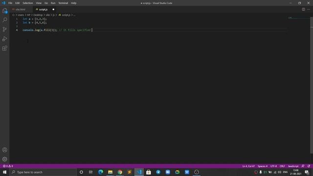 what is array fill() in javascript? смотреть онлайн