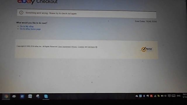 eBay Checkout Something went wrong Please try to check out again Error Codes 70245 70350 смотреть онлайн