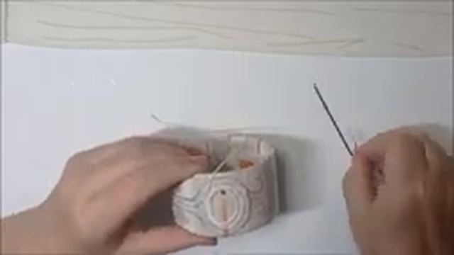 Мастер-класс "Браслет в технике Пейп-Арт" смотреть онлайн