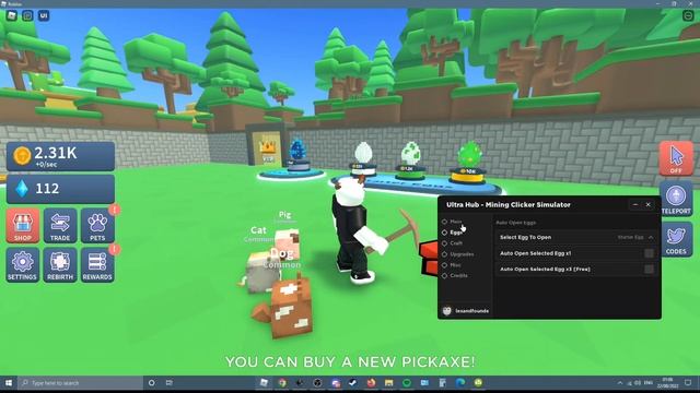 Roblox Mining Clicker Simulator Script Pastebin OP [Auto Farm] And MORE! смотреть онлайн