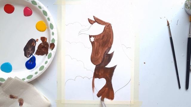 How to draw a horse! Как просто нарисовать лошадь ускоренная версия! смотреть онлайн