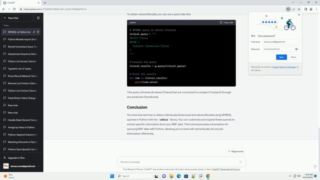 How to obtain individuals instances and the value Literals using Sparql Query in python смотреть онлайн