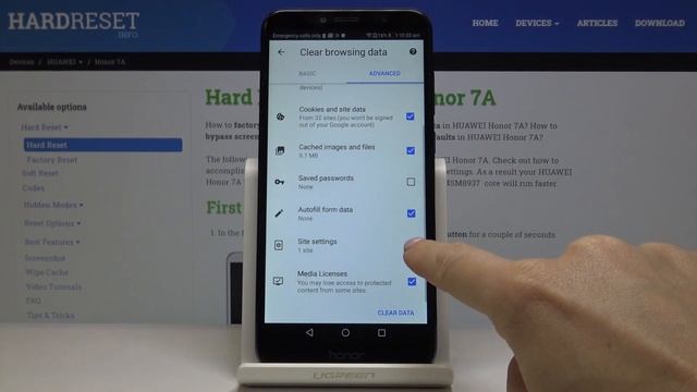 How to Clear Browser in HUAWEI Honor 7A – Delete History смотреть онлайн