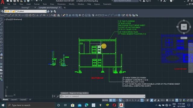 Hatch and gradient command in AutoCAD || brick section kesy bnain|| Autocad color filling in Autoca смотреть онлайн