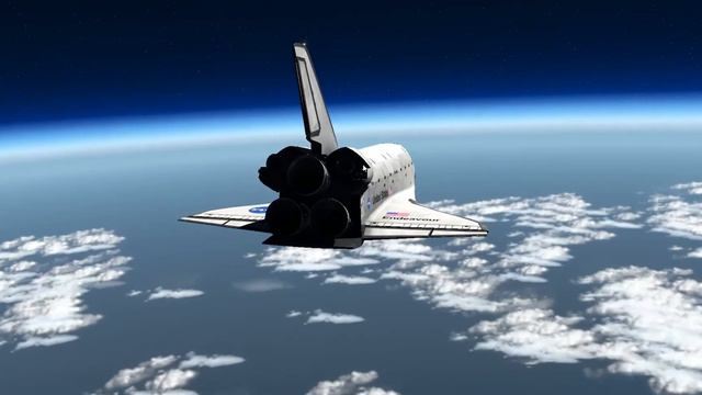 XPlane 11; Space Shuttle FULL ENTRY MISSION