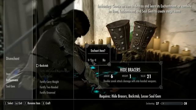 Backstab enchantment - Skyrim смотреть онлайн