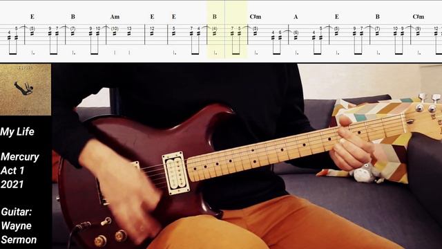 My Life - Imagine Dragons | Guitar solo cover with tabs #58 смотреть онлайн