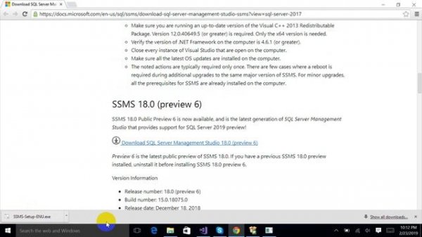 How to Download and Install Sql Server 2017 in windows 10 Quickly