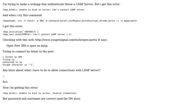 DevOps & SysAdmins: Allow LDAP Authentication (or connection) смотреть онлайн
