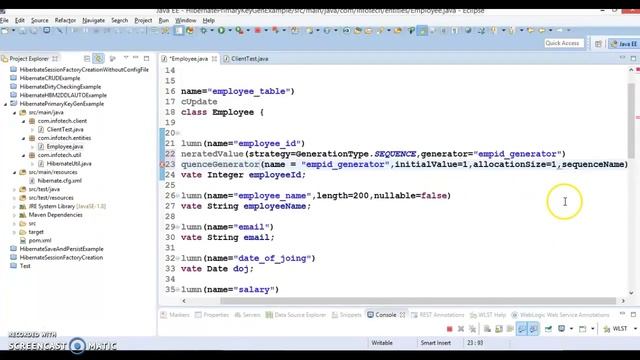 18 18 Hibernate GenerationType SEQUENCE primary key generation strategy смотреть онлайн