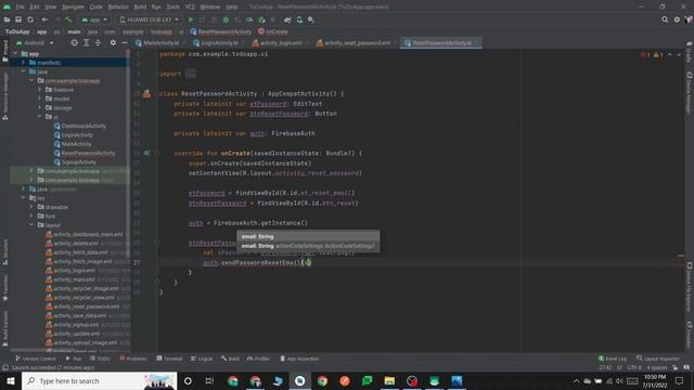 Forgot Password using Firebase in Android Studio | Reset Password kotlin Tutorial смотреть онлайн