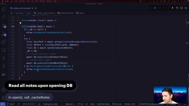 Chapter 28 - Working with Streams in Notes Service - Free Flutter Course ? смотреть онлайн